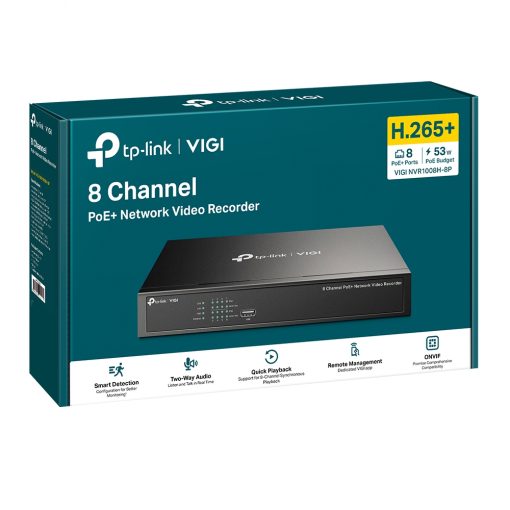 VIGI NVR1008H-8P | VIGI 8 Channel PoE+ Network Video Recorder - Image 5