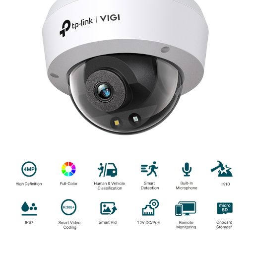 VIGI C240 CCTV CAMERA | VIGI 4MP Full-Color Dome Network Camera - Image 2