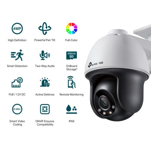 VIGI C540 | VIGI 4MP Outdoor Full-Color Pan Tilt Network Camera - Image 2