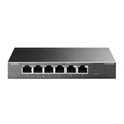 TL-SF1006P | 6-Port 10/100Mbps Desktop Switch with 4-Port PoE+