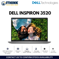 [NEW YEAR SALE] DELL INSPIRON 3520 DL-INS3520-01 (I3-1215U, 8GB, 512GB, 15.6" FHD, W11 PRO)