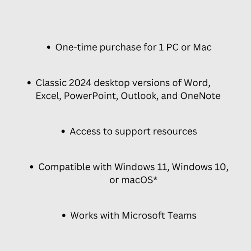 Microsoft Office Home and Business 2024 (ESD - License Key Only) - Image 3